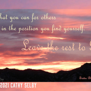 Leave The Rest To God 5 x 7 Card