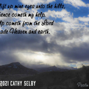 Lift Up Mine Eyes 5 x 7 Card